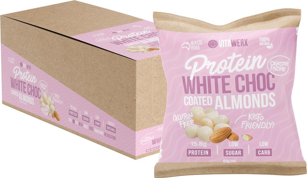 VITAWERX Protein White Chocolate Coated Almonds