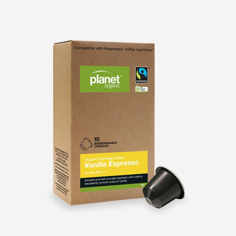 Planet Organic Vanilla Espresso Capsules