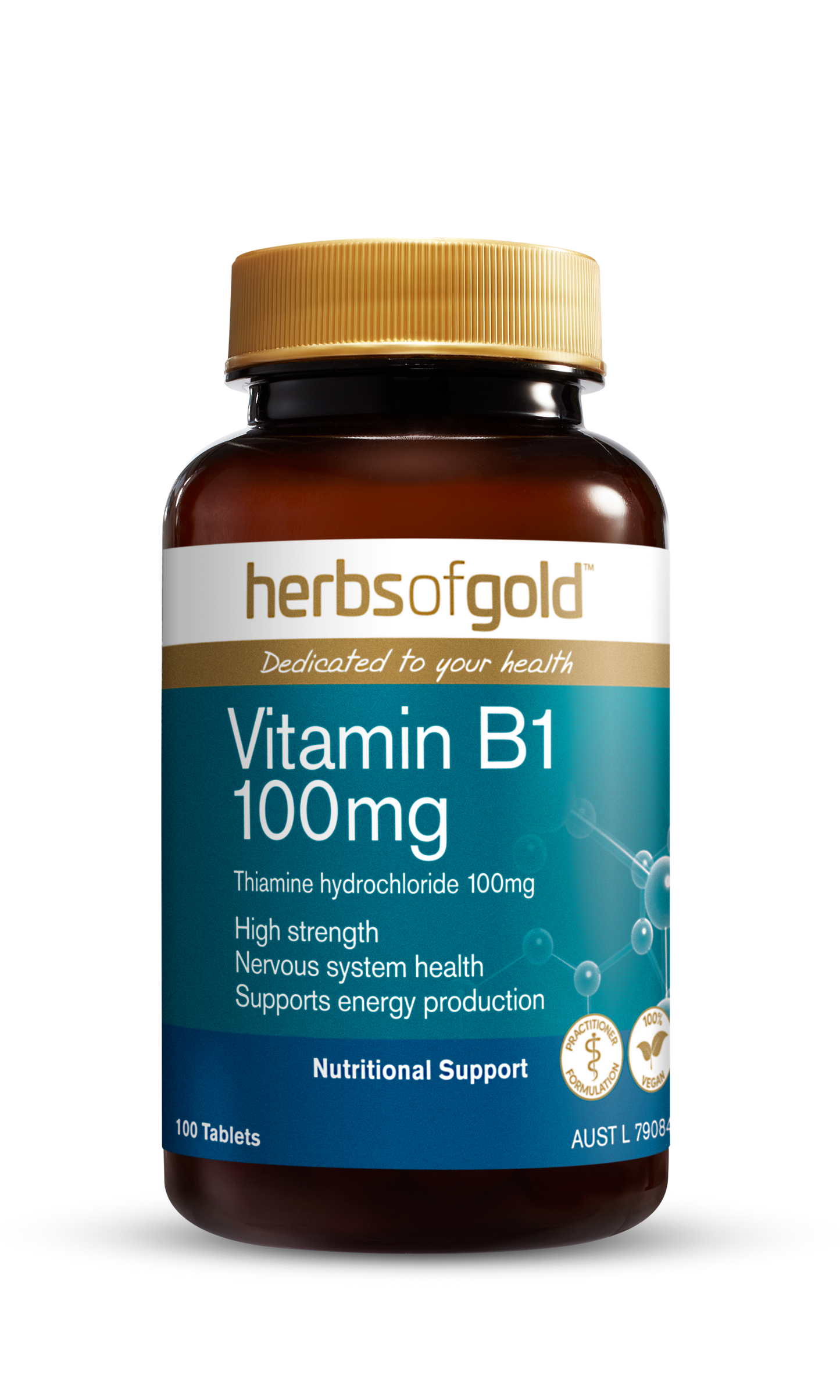 Herbs of Gold - Vitamin B1 100mg