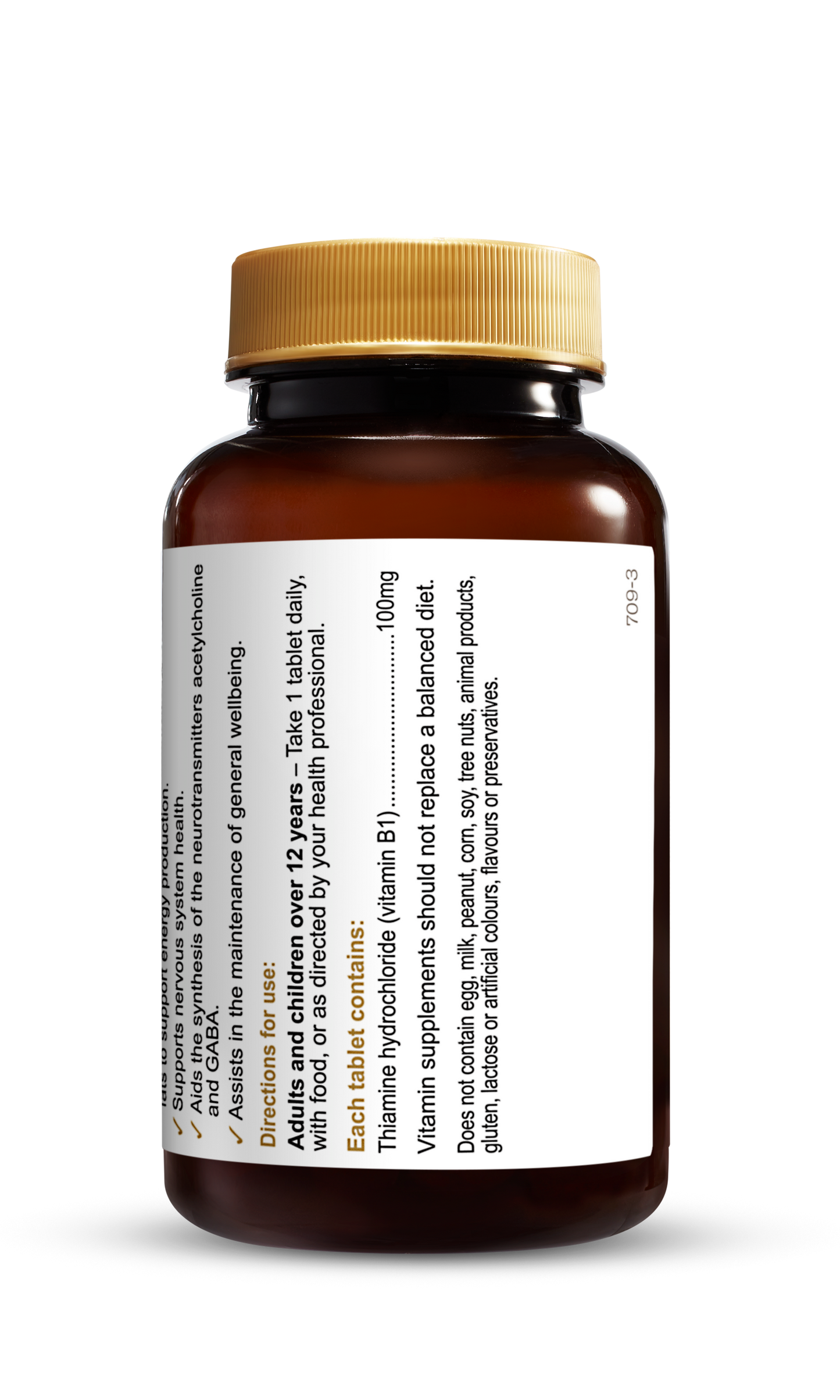 Herbs of Gold - Vitamin B1 100mg