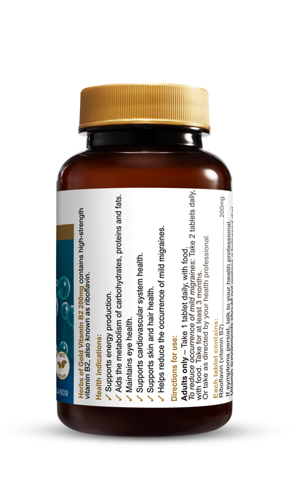 Herbs of Gold - Vitamin B2 200mg