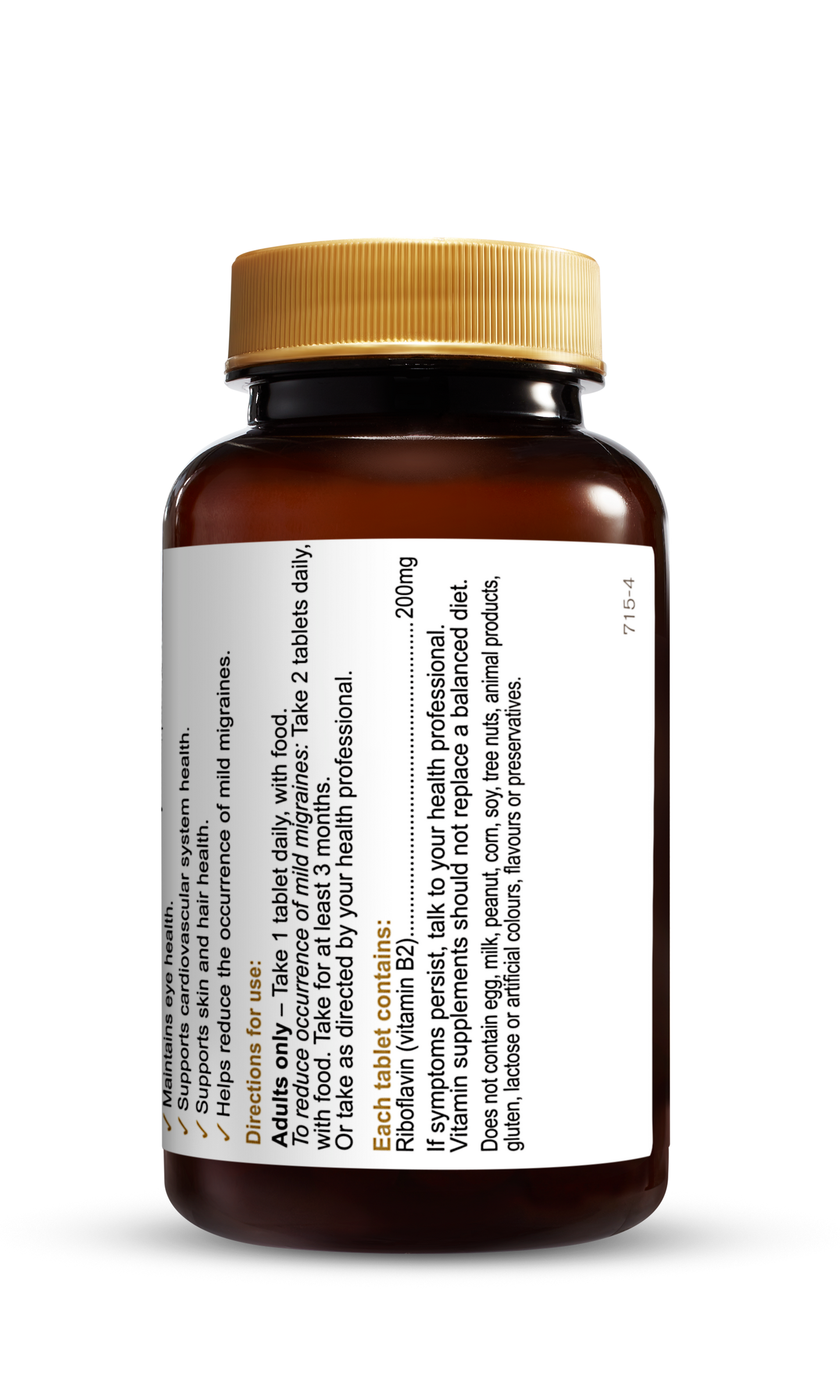 Herbs of Gold - Vitamin B2 200mg
