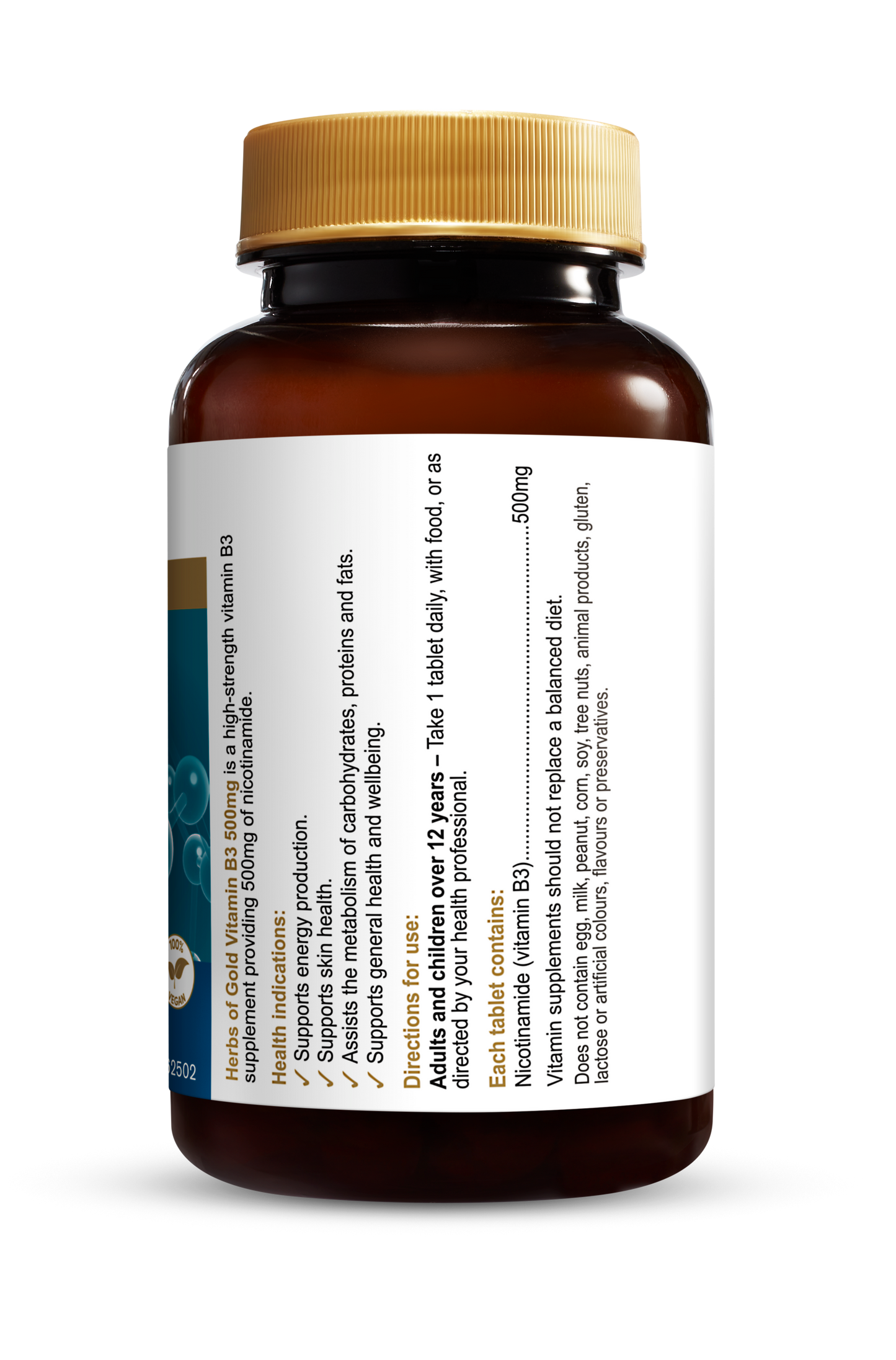Herbs of Gold - Vitamin B3 500mg