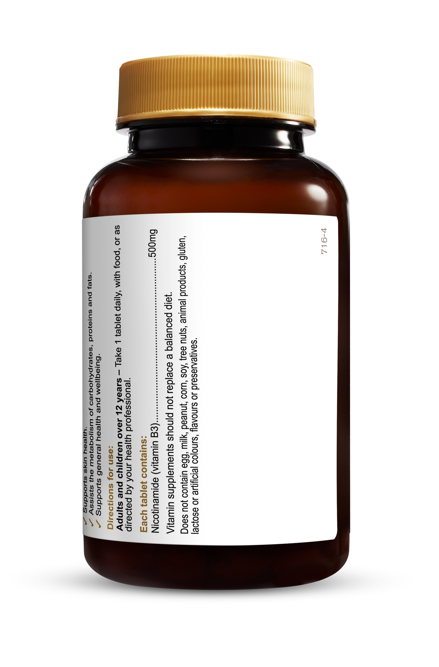 Herbs of Gold - Vitamin B3 500mg