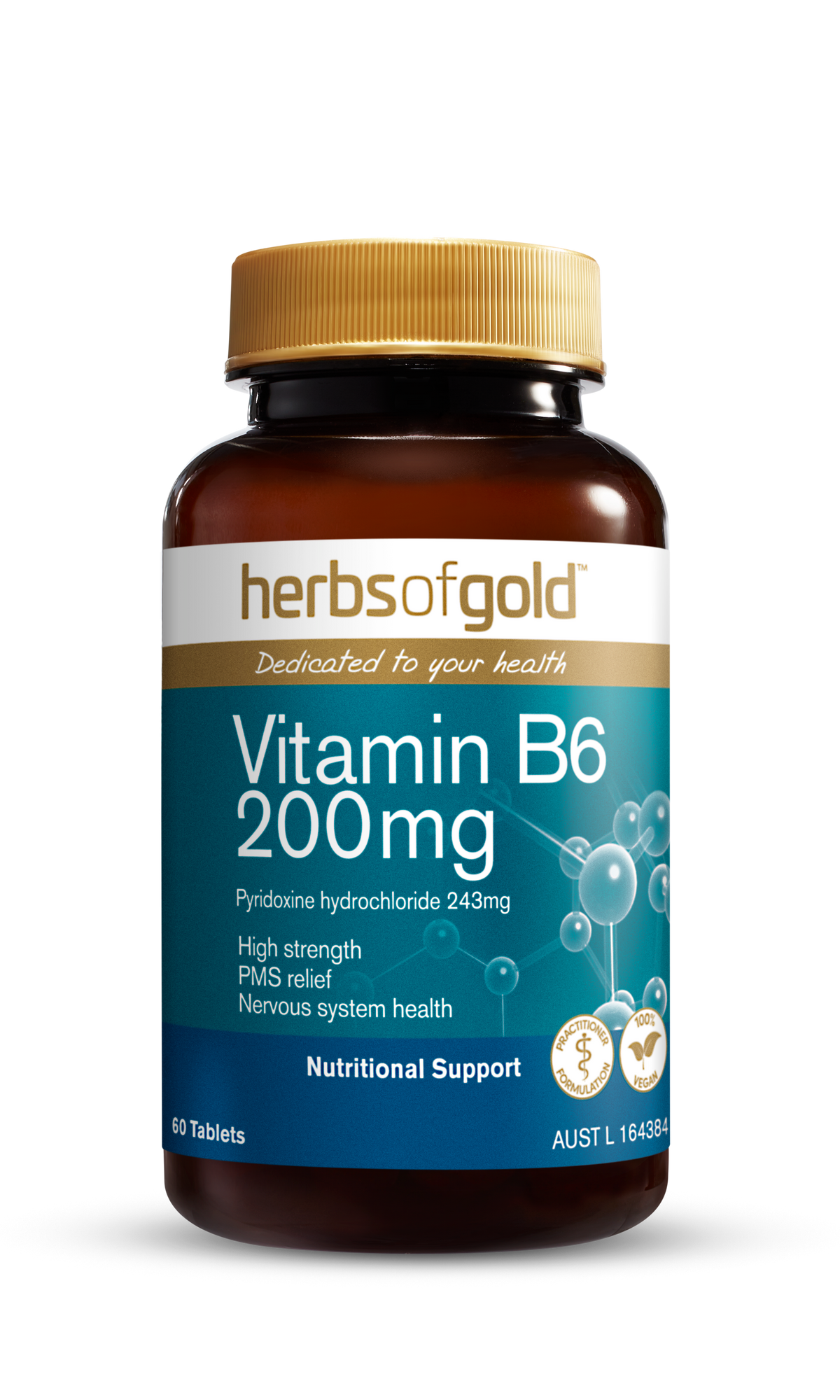 Herbs of Gold Vitamin B6 200mg