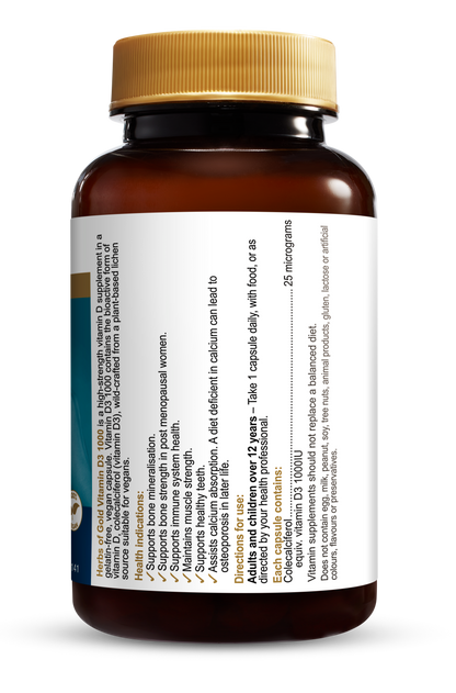 Herbs of Gold - Vegan Vitamin D3 1000
