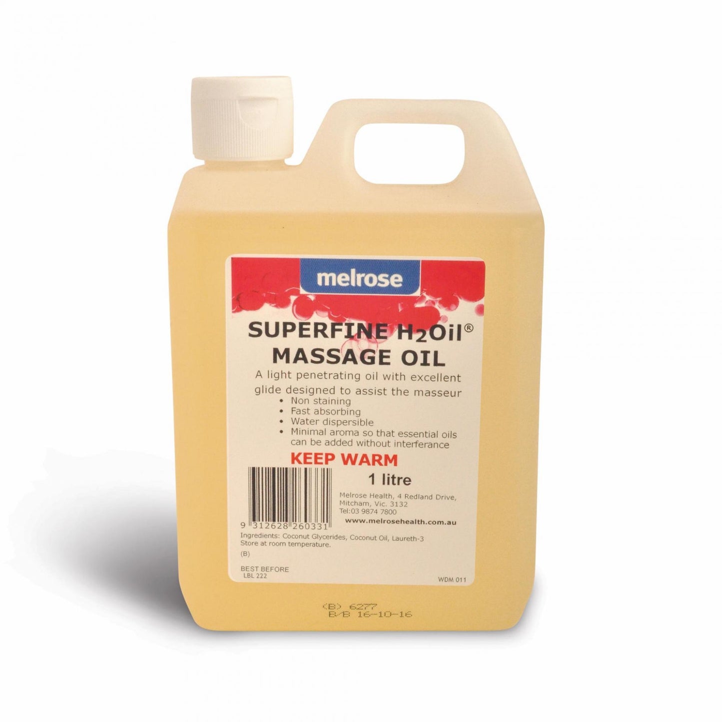 Melrose H2Oil Superfine Massage Oil
