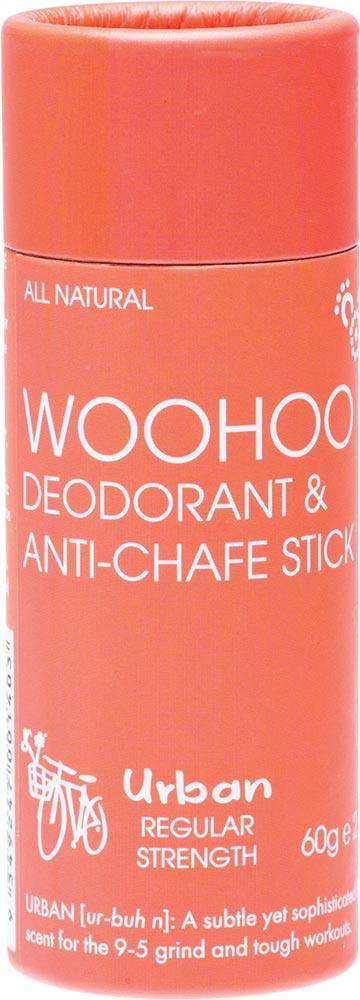 WOOHOO BODY Deodorant & Anti-Chafe Stick Urban Regular Strength