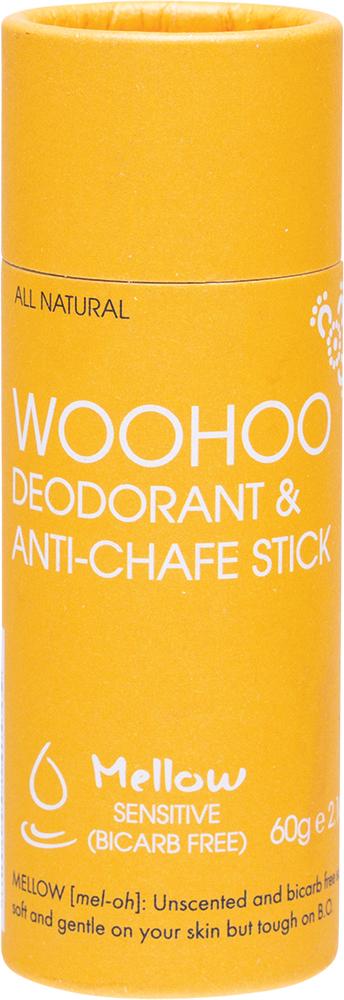 Woohoo Body Deodorant & Anti-Chafe Stick Mellow Sensitive (Bicarb)