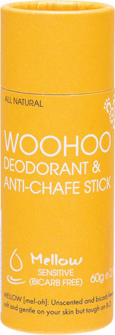 Woohoo Body Deodorant & Anti-Chafe Stick Mellow Sensitive (Bicarb)