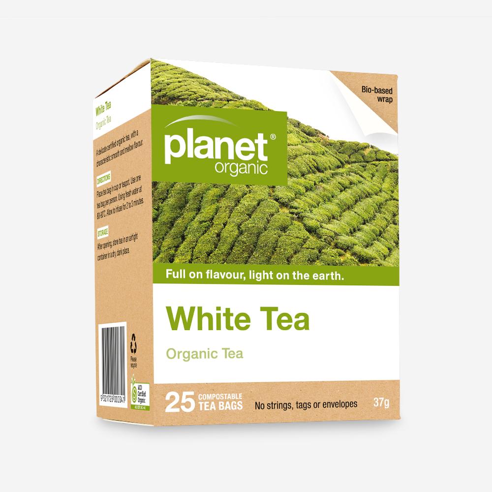 Planet Organic Tea Bags White