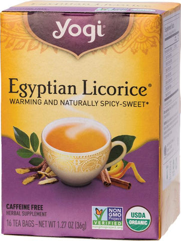 Yogi Tea Herbal Tea Bags Egyptian Licorice