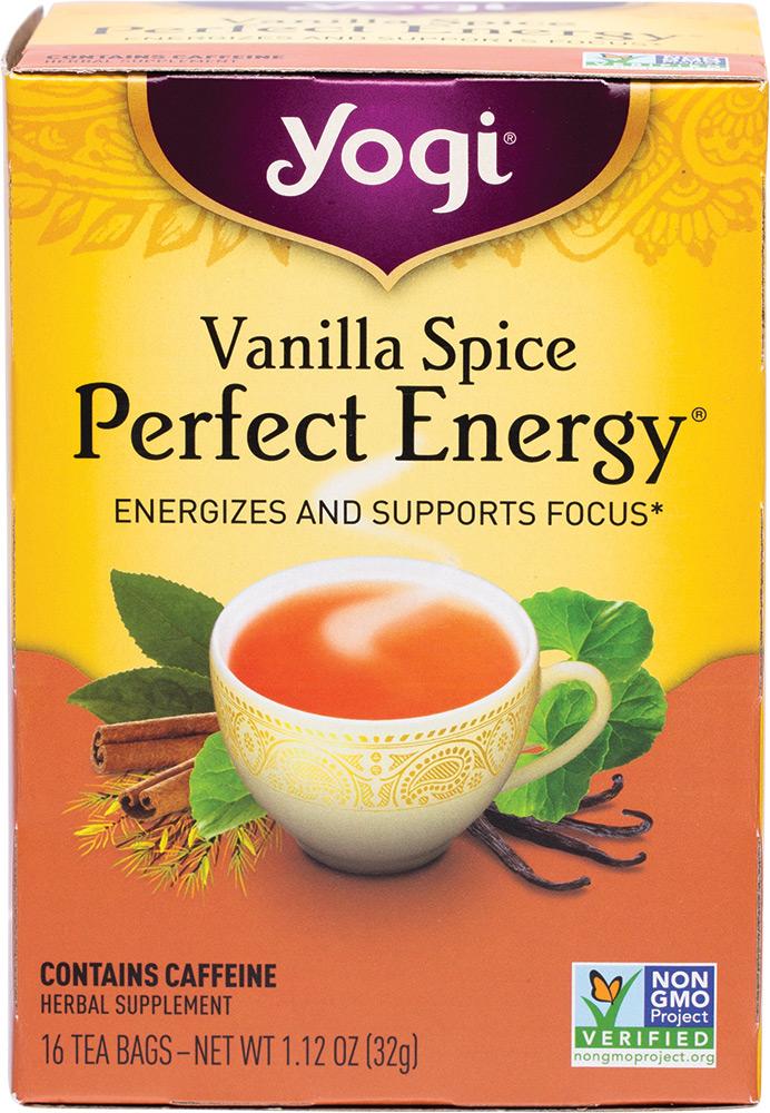 Yogi Tea Herbal Tea Bags Vanilla Spice Perfect Energy
