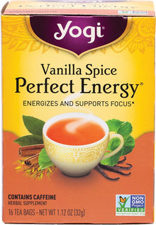 Yogi Tea Herbal Tea Bags Vanilla Spice Perfect Energy