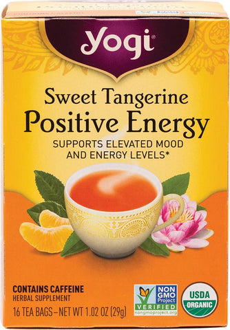 Yogi Tea Herbal Tea Bags Sweet Tangerine Positive Energy