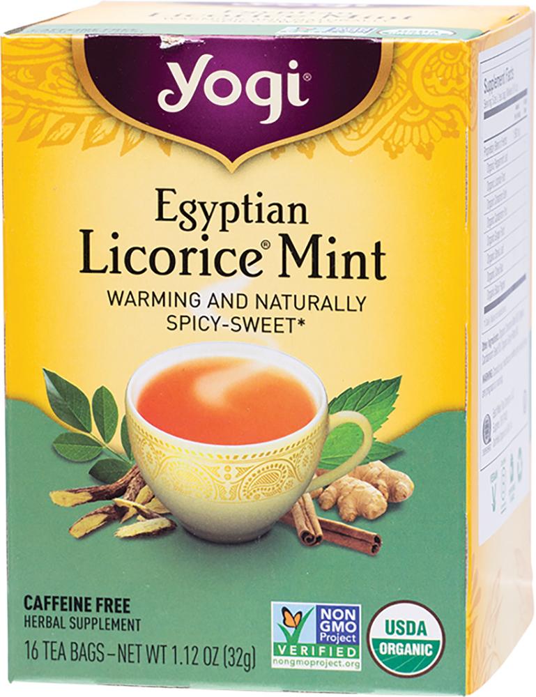 Yogi Tea Herbal Tea Bags Egyptian Licorice Mint