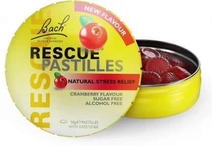 Bach Flower Remedies Rescue Pastilles Cranberry