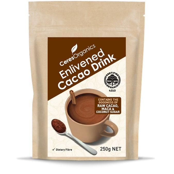 Ceres Organics Cacao Drink Enlivened With Maca & Ginger