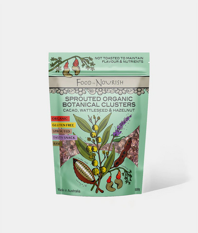 Food to Nourish Clusters Cacao Wattleseed
