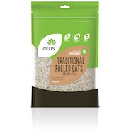 Lotus Oats Rolled Traditional Creamy Style Organic