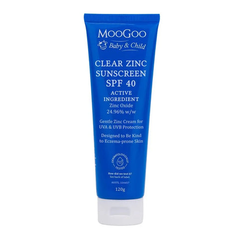 MooGoo Baby & Child Clear Zinc Sunscreen SPF40