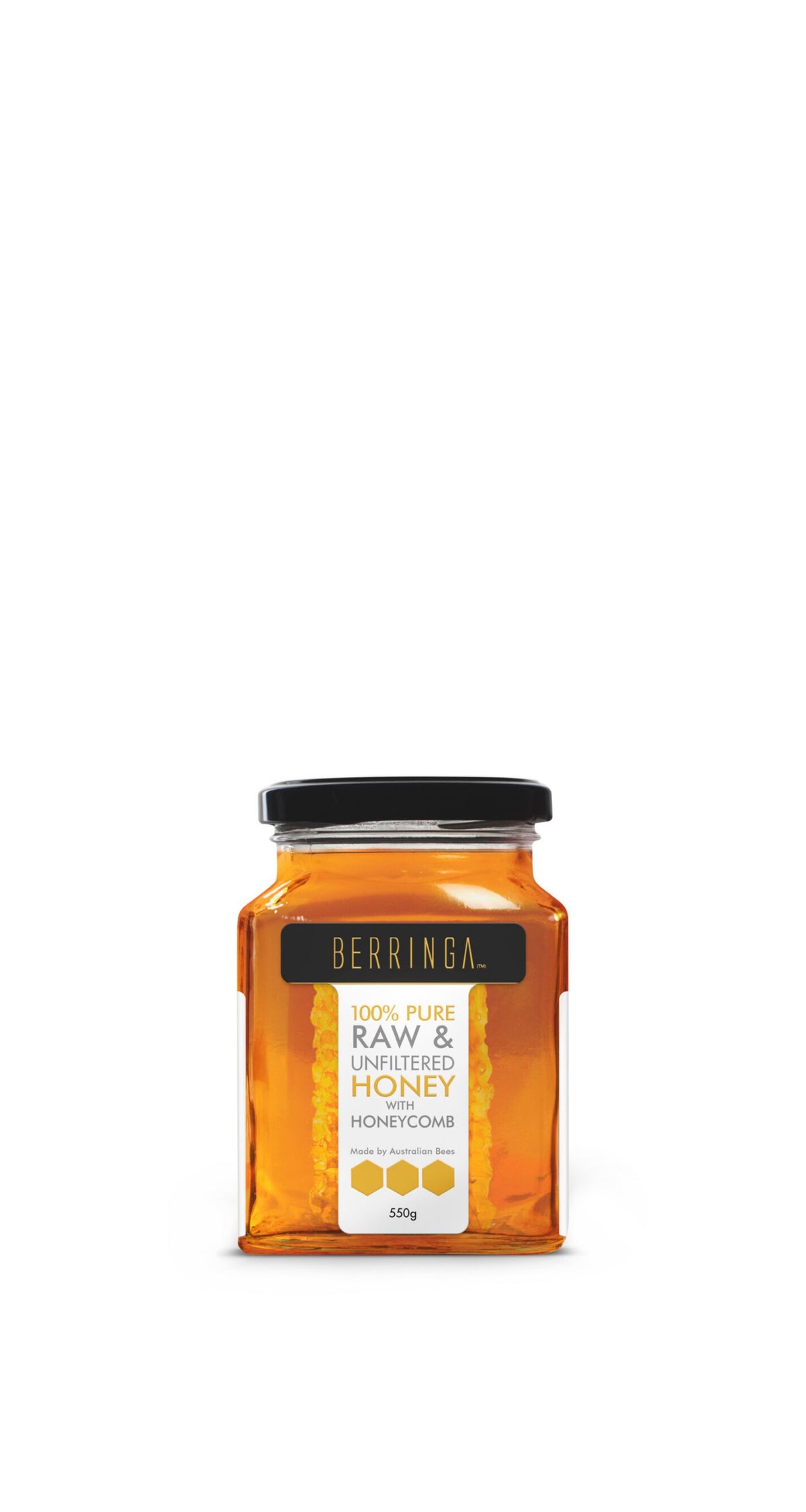Berringa Pure Australian Raw & Unfiltered Honey with Honeycomb