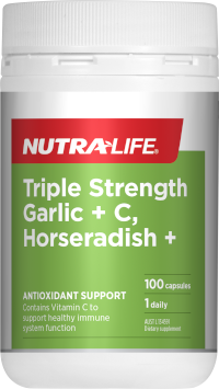 Nutra-Life Triple Strength Garlic + C & Horseradish +